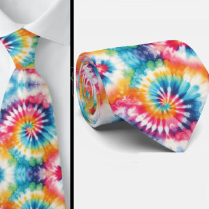 Psychedelisches Tie-Dye-Muster Krawatte