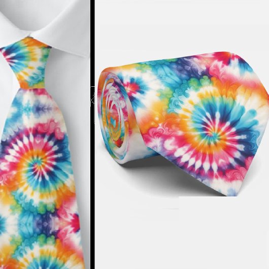 Psychedelisches Tie-Dye-Muster Krawatte