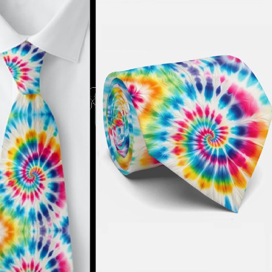 Psychedelisches Tie-Dye-Muster Krawatte