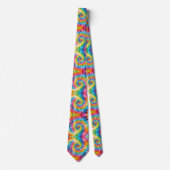 Psychedelisches Tie-Dye-Muster Krawatte (Vorderseite)