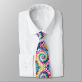 Psychedelisches Tie-Dye-Muster Krawatte (Gebunden)