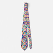 Psychedelisches Tie-Dye-Muster Krawatte (Vorderseite)