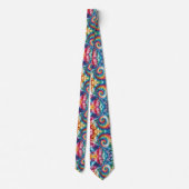 Psychedelisches Tie-Dye-Muster Krawatte (Rückseite)