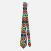 Psychedelisches Tie-Dye-Muster Krawatte (Vorderseite)