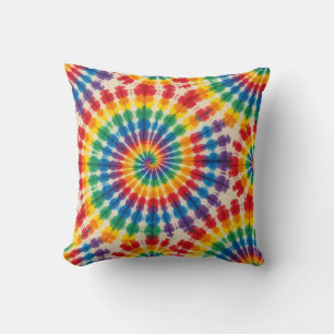 Psychedelisches Tie Dye Retro Groovy Wurfkissen Kissen