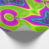 Psychedelisches Trippy Muster Geschenkpapier (Ecke)