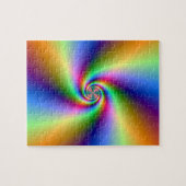 Psychedelisches Vier-Wind-Spiral-Puzzle Puzzle (Horizontal)