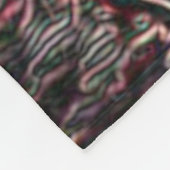 Psychedelisches Visions-Eulen-Geist-Tier-Totem Fleecedecke (Ecke)