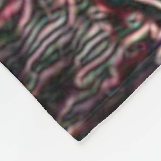 Psychedelisches Visions-Eulen-Geist-Tier-Totem Fleecedecke (Ecke)