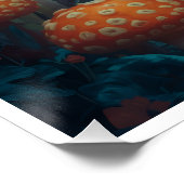 Psychedelisches Waldposter Poster (Ecke)