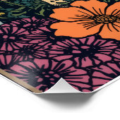 Psychedelisches Waldposter Poster (Ecke)