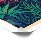 Psychedelisches Waldposter Poster (Ecke)