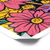 Psychedelisches Waldposter Poster (Ecke)