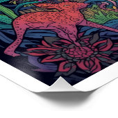 Psychedelisches Waldposter Poster (Ecke)