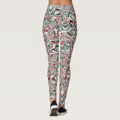Psychedelisches Weihnachten Leggings (Rückseite)