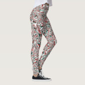 Psychedelisches Weihnachten Leggings (Rechts)
