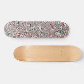 Psychedelisches Weihnachten Skateboard (Horizontal)