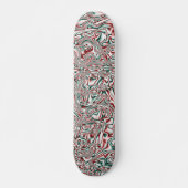 Psychedelisches Weihnachten Skateboard (Vorne)