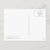 Psychedelisches WeihnachtsKaleidoskop Feiertagspostkarte (Rückseite)