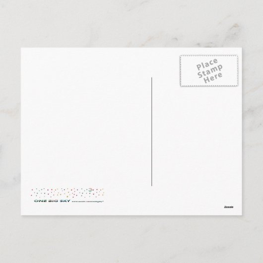 Psychedelisches WeihnachtsKaleidoskop Feiertagspostkarte (Rückseite)