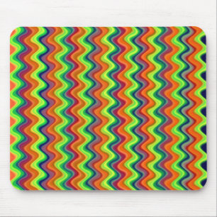 Psychedelisches Wellen-Mauspad Mousepad