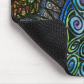 Psychedelisches Wirbels-Muster Mousepad #2 (Ecke)