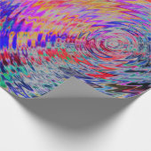 Psychedelisches Wrapping Paper in Regenbogenfarben Geschenkpapier (Ecke)