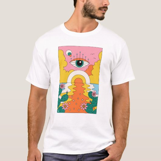 Psychedelisches Wüstenhemd T-Shirt (Vorderseite)