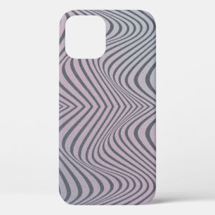 Psychedelisches Zebra: Graue Vintage Streifen. Case-Mate iPhone Hülle