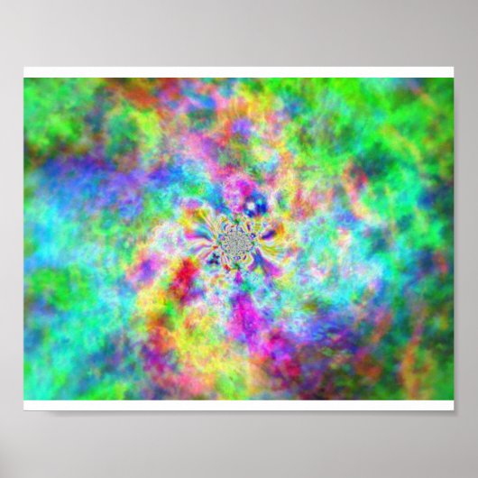 Psychédélisme en couleurs poster (Vorne)