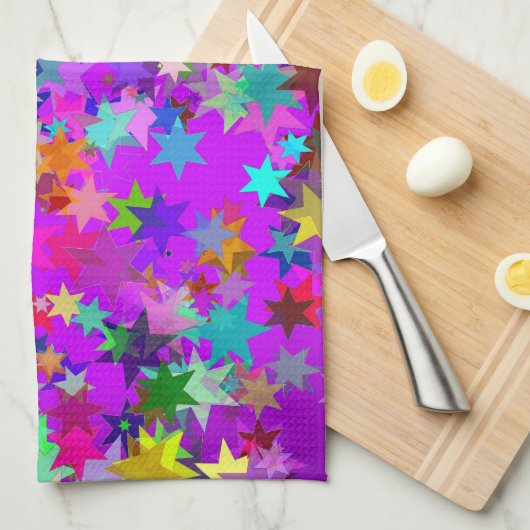 Psychedelsternküchenhandtuch Geschirrtuch (Viertel Falte)