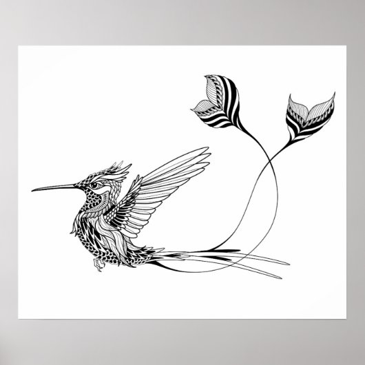 Psychedlic-Bird Tattoo 2 Poster (Vorne)