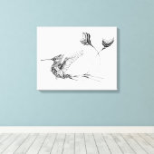 Psychedlic Bird Tattoo 6 Leinwanddruck (Insitu (Holzboden))