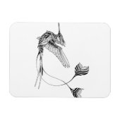 Psychedlic Bird Tattoo Magnet (Horizontal)