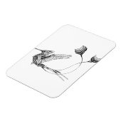 Psychedlic Bird Tattoo Magnet (Linke Seite)