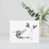 Psychedlic Bird Tattoo Postkarte (Stehend Vorderseite)