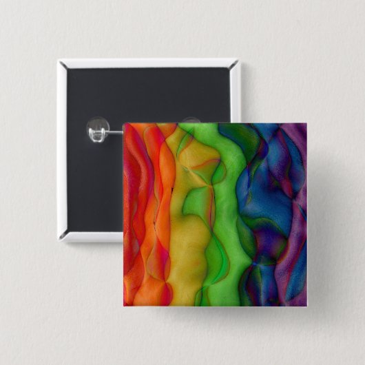 Psychedlic Hippie-Regenbogen-saure Reise Button (Vorne & Hinten)