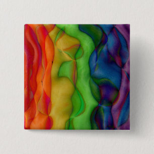 Psychedlic Hippie-Regenbogen-saure Reise Button