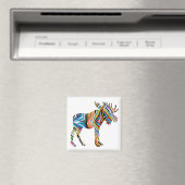 Psychedlic-Moose Magnet (In Situ (Geschirrspüler))