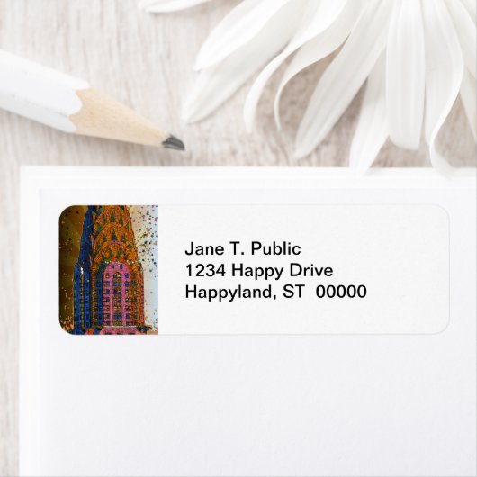 Psychedlic NYC: Chrysler Gebäude Top Closeup #1 (Insitu)