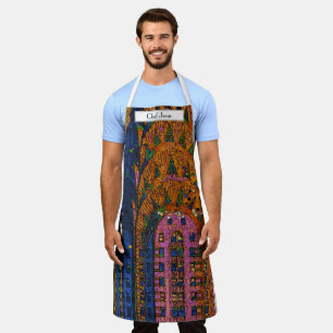 Psychedlic NYC: Chrysler Gebäude Top Closeup #1 Schürze