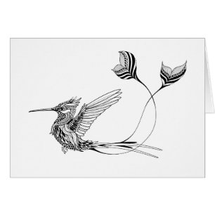 Psychedlic Vogel-Tätowierung