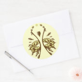 Psychen-Aufkleber Runder Aufkleber (Umschlag)