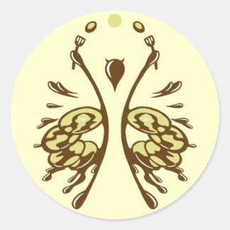 Psychen-Aufkleber Runder Aufkleber