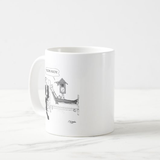 Psychiater-Cartoon 2199 Kaffeetasse (Vorderseite Links)