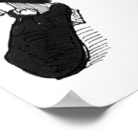 Psychiater Cartoon 2199 Poster (Ecke)