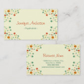 Psychiater - Chic Nature Stilvoll Visitenkarte (Vorne/Hinten)