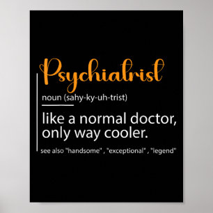 Psychiater Definition Psychiatrie Arzt Spezialist Poster