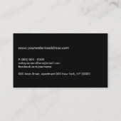 Psychiater des Gehirns Visitenkarte (Rückseite)