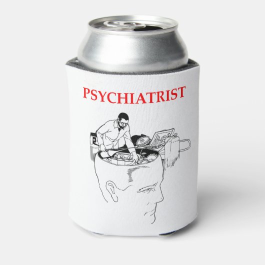 Psychiater Dosenkühler (Kanne Rückseite)